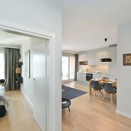 Chic Designer With Original Art And Old Town View *