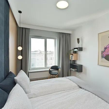 Chic Designer With Original Art And Old Town View * Gdansk